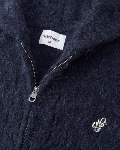Alpachino Zip-Up Knit Navy