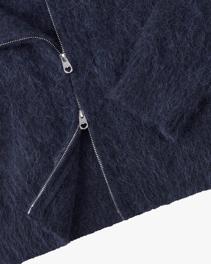 Alpachino Zip-Up Knit Navy