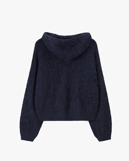 Alpachino Zip-Up Knit Navy