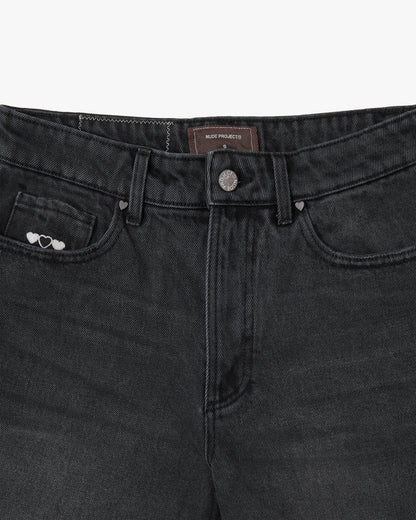 Basic Denim Shorts Black