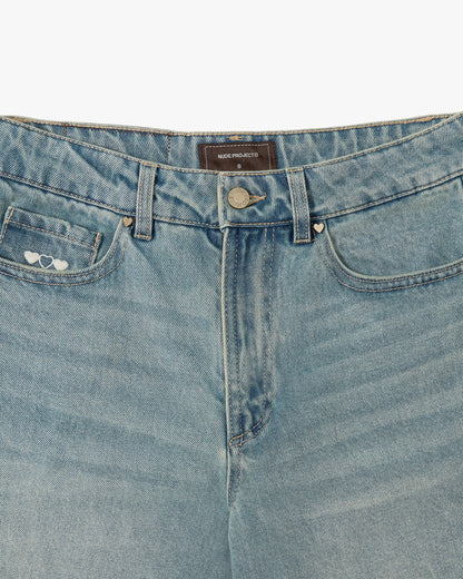 Basic Denim Shorts Sand Wash
