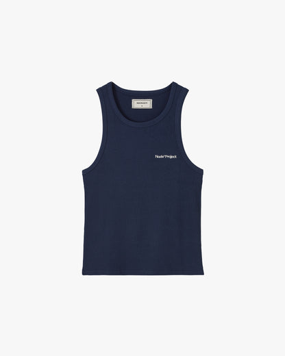 Basic Tank Top Navy/Yellow