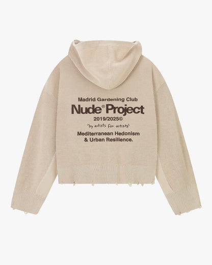 Besito Knit Zip-Up Beige