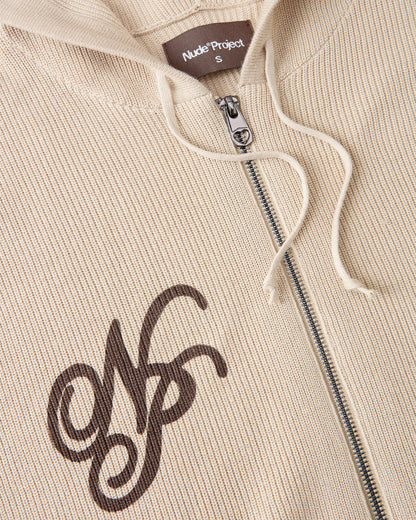 Besito Knit Zip-Up Beige