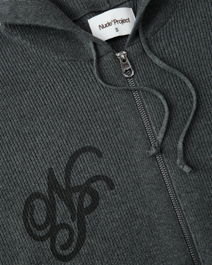 Besito Knit Zip-Up Black