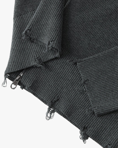Besito Knit Zip-Up Black
