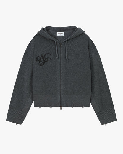 Besito Knit Zip-Up Black