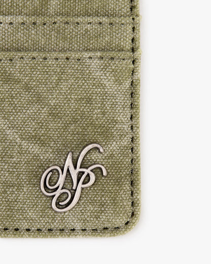 Canvas Cardholder Green