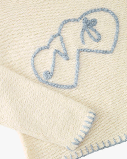 Kitty Knit Sweater White