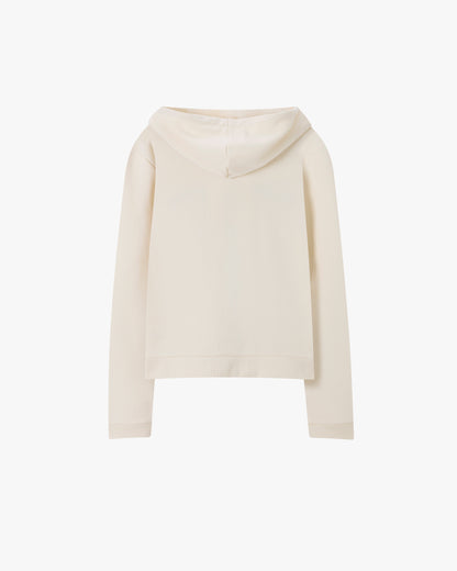 Margarita Zip-up Hoodie Ivory