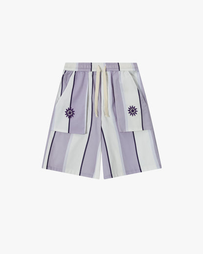 Esvedra Shorts White/Purple
