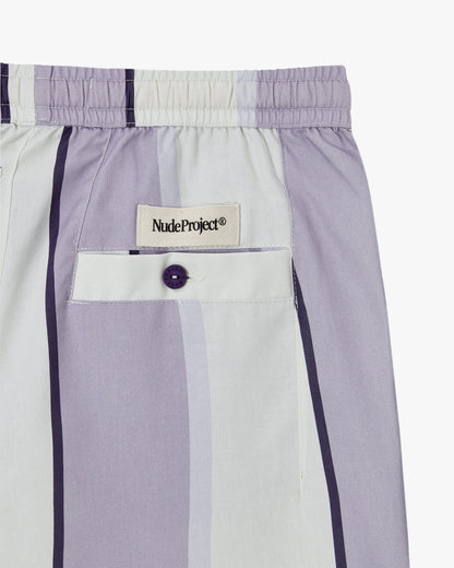 Esvedra Shorts White/Purple