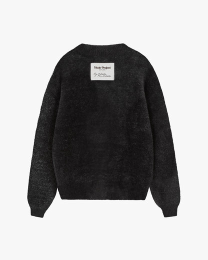 Gradient Cozy Sweater Black