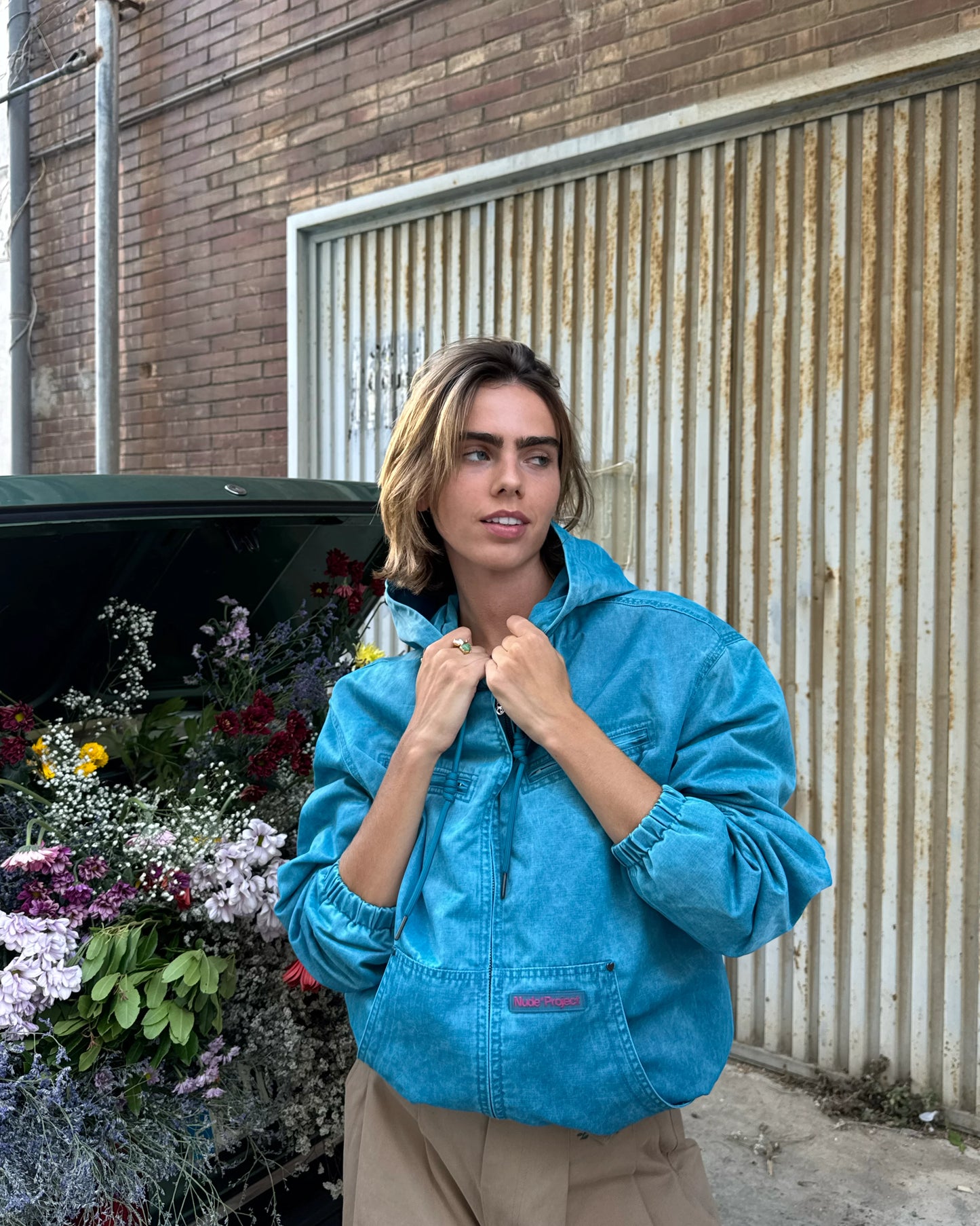 Comfy Worker Jacket Blue