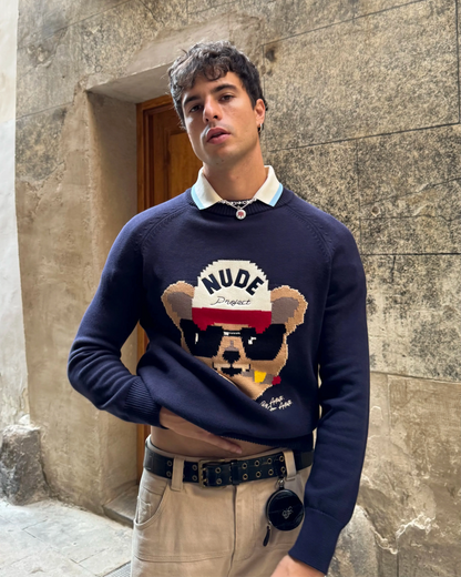 Teddy Knit Blue