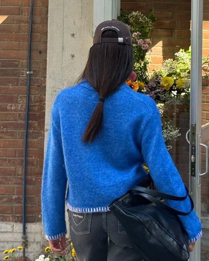 Kitty Knit Sweater Blue