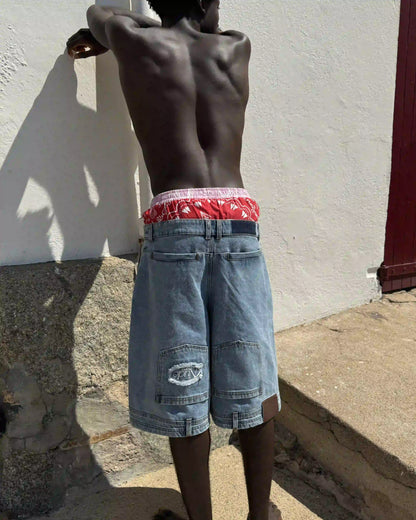 Updown Denim Shorts