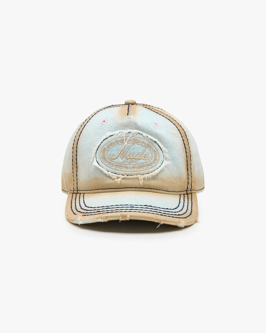 Laurel Denim Cap White