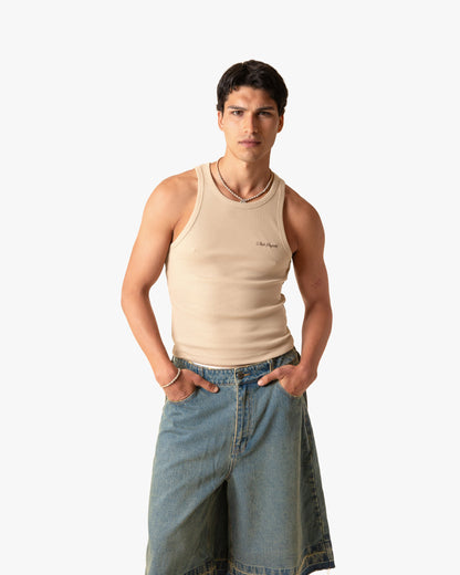 Tank Top Ss24 Beige/Ash
