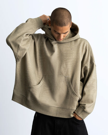 Croco  Hoodie Green