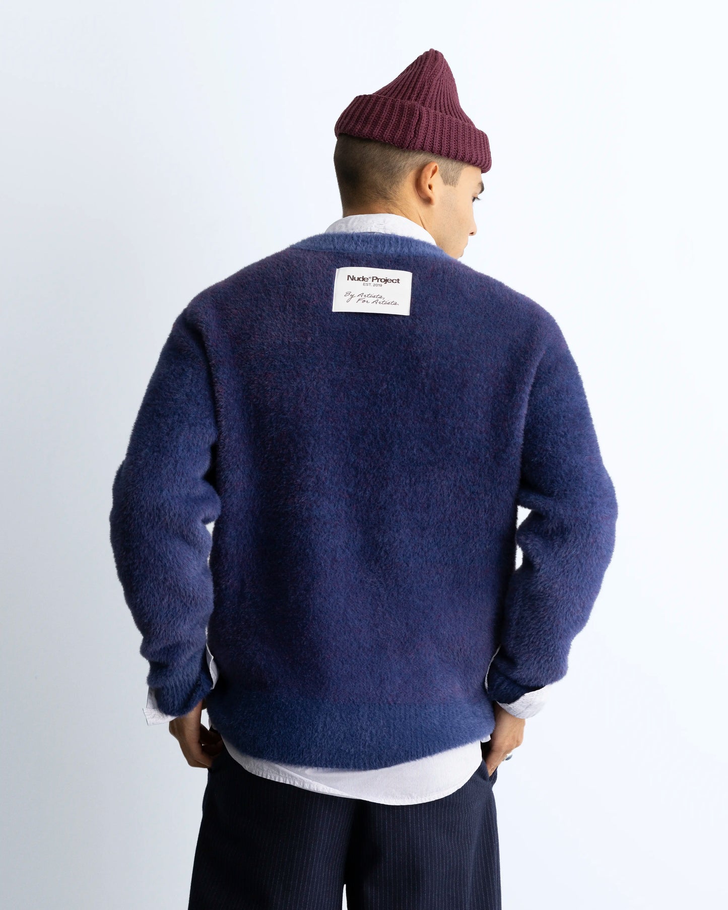 Gradient Cozy Sweater Navy