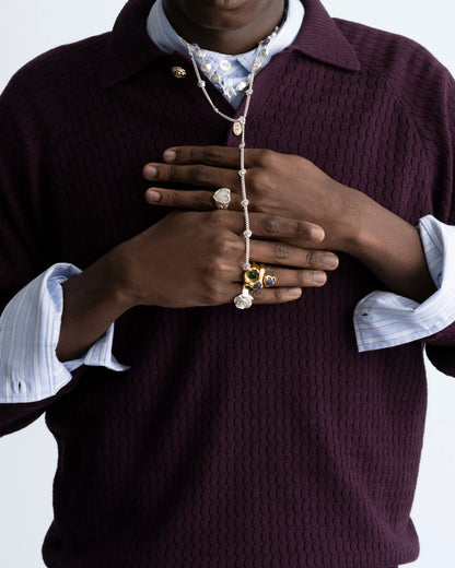 Bless Necklace Silver