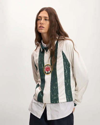 Lace Football Long-Sleeve Tee Green