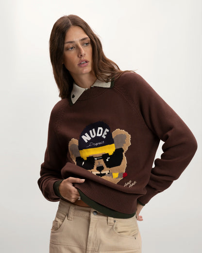 Teddy Knit Brown