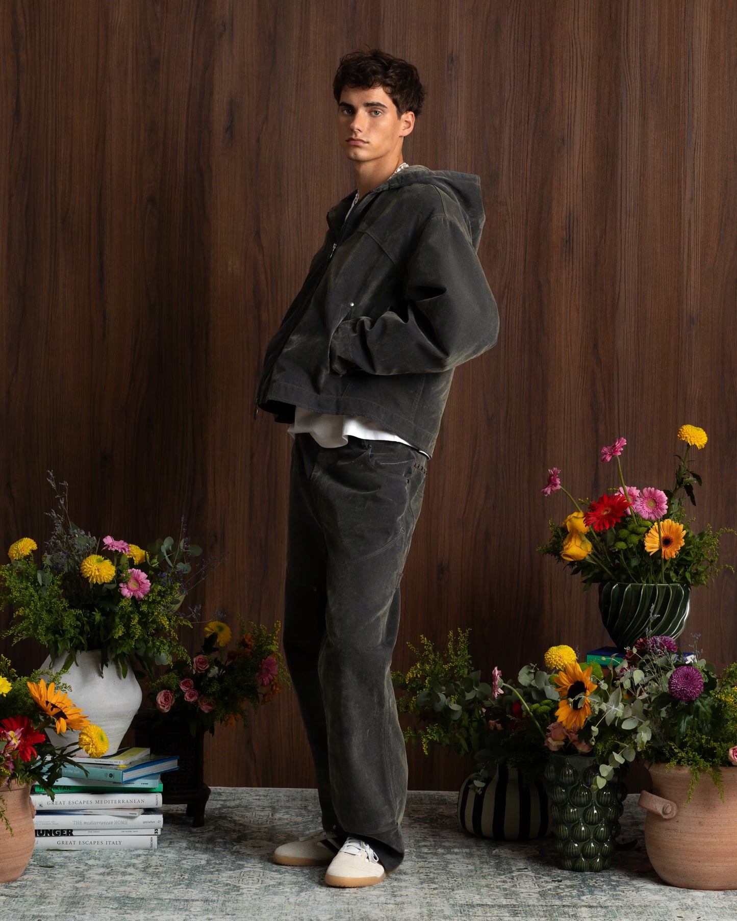 Velvet Denim Worker Jacket