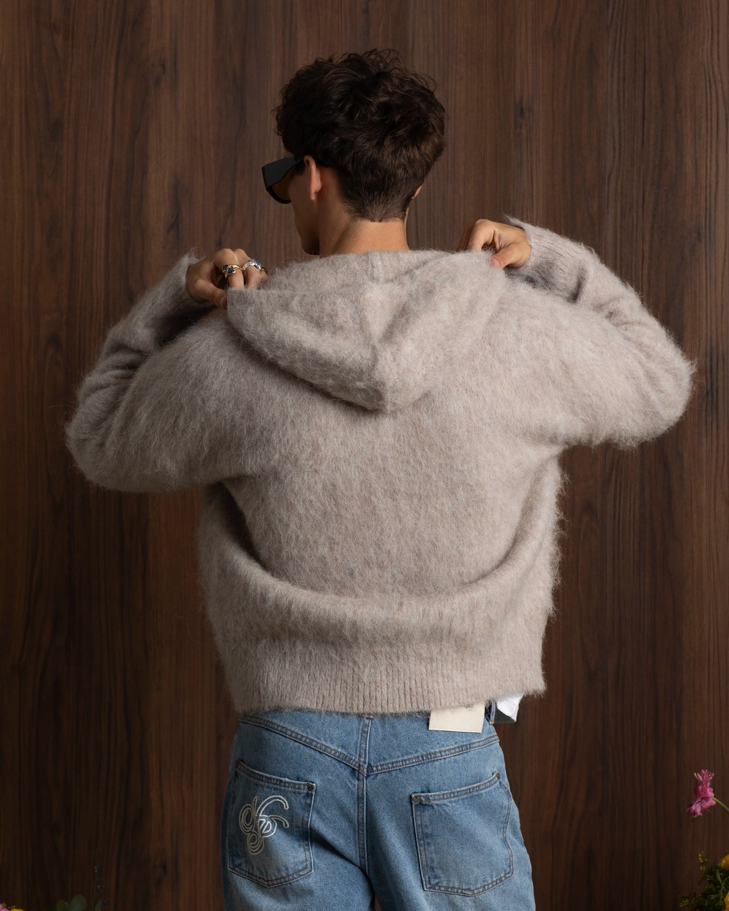 Alpachino Zip-Up Knit Beige