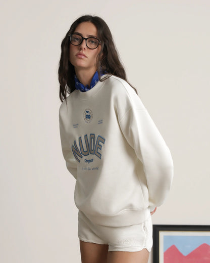 Varsity Sweatshirt Marshmallow