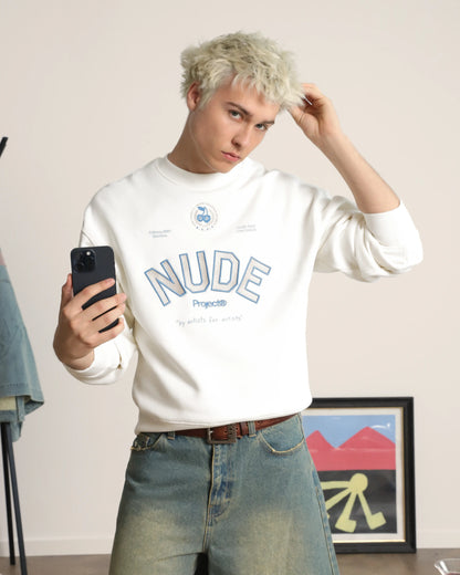 Varsity Sweatshirt Marshmallow