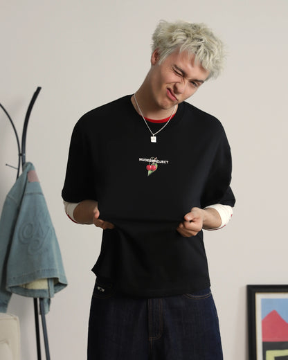 Locally Hated Cherry Tee Black