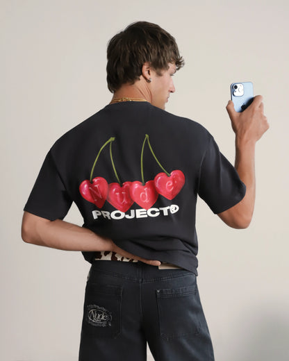 Cherry Tee Black