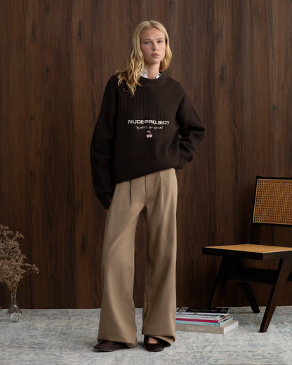 Vinyl Chino Pants Beige