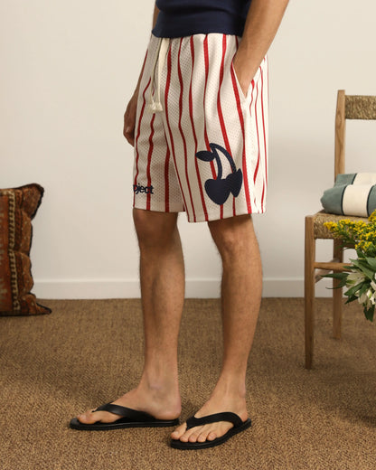 Stripes Mesh Short