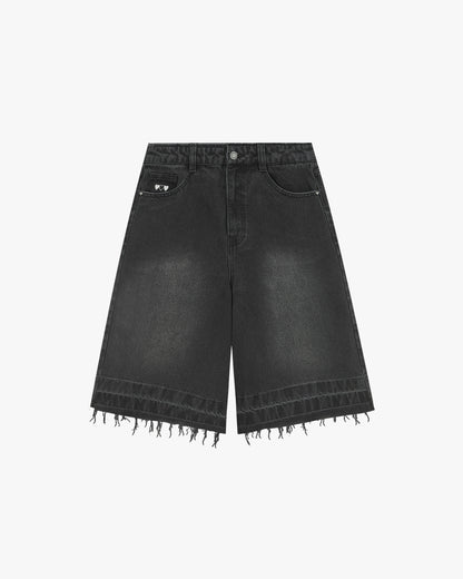 Old Baggy Denim Shorts Black