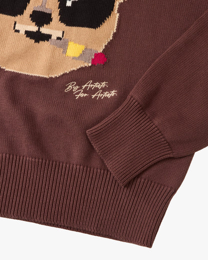 Teddy Knit Brown