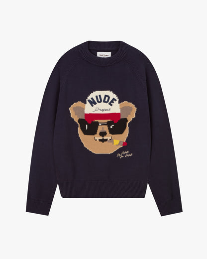 Teddy Knit Blue