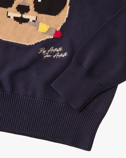 Teddy Knit Blue
