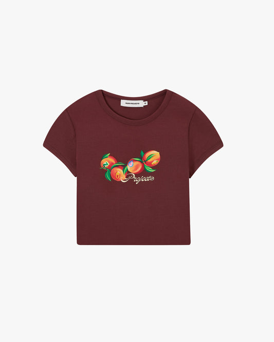 Peach Top Burgundy