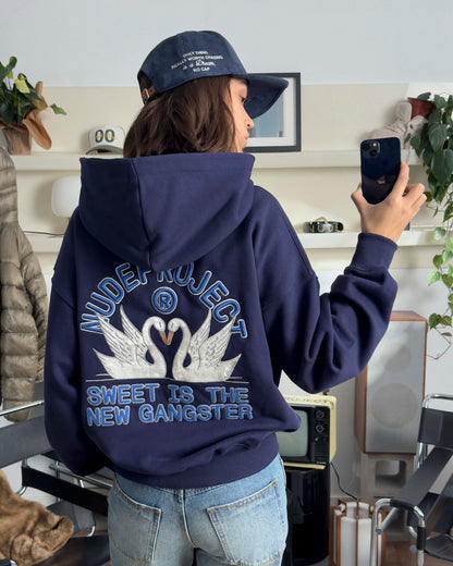 Swans Hoodie Navy