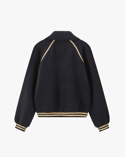 Teddy Quarter-Zip Polar Black