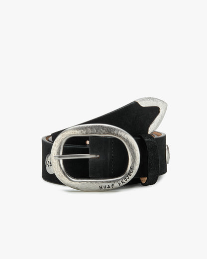 Suede Belt Black