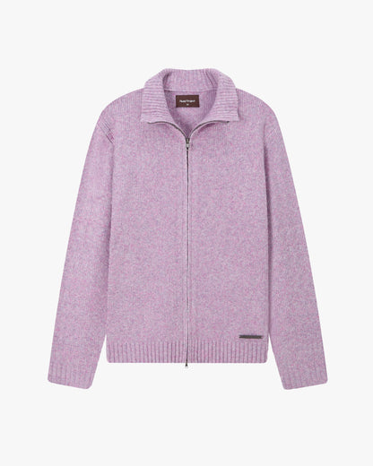Sweet Zip-up Knit Lilac