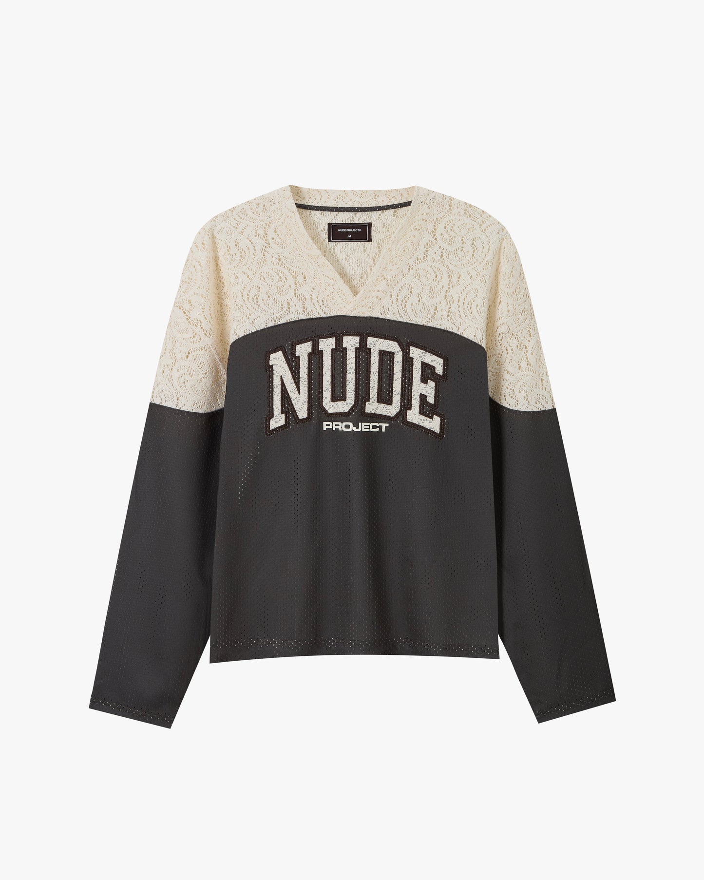 Baller Neck Long-Sleeve Tee Brown