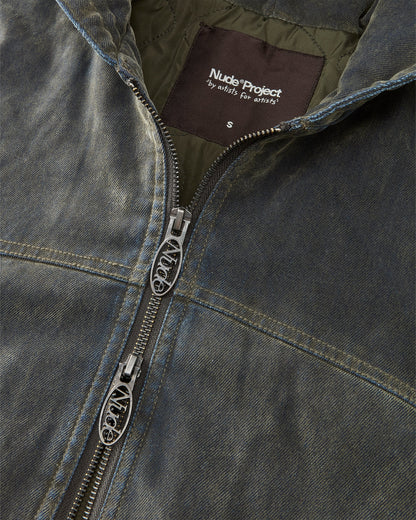 Velvet Denim Worker Jacket