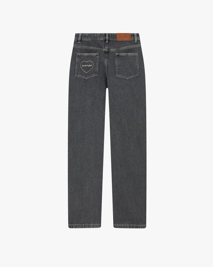 Basic Straight Jeans Black