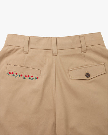 Vinyl Chino Pants Beige