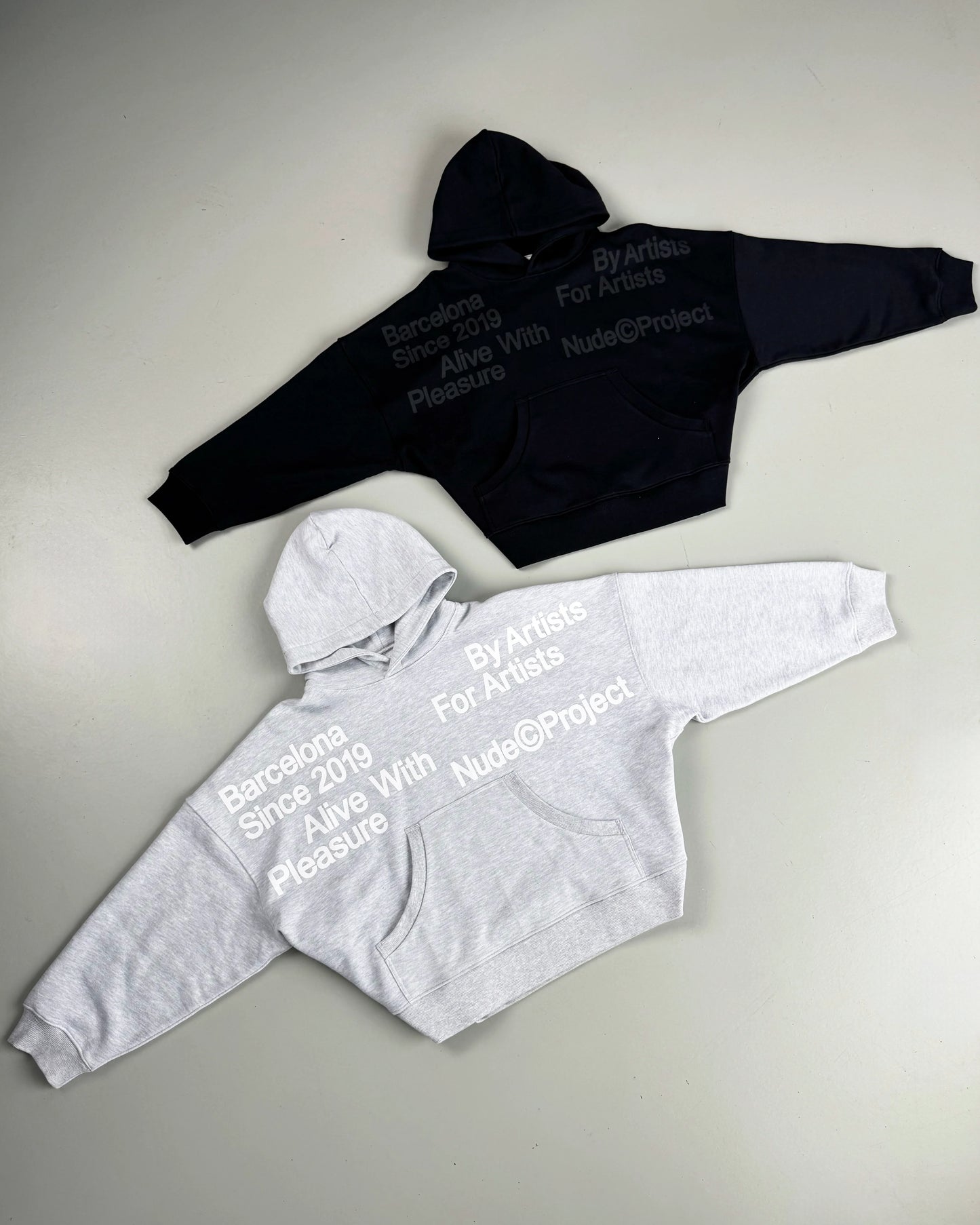 Location Boxy Hoodie Ash